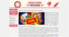 Desktop Screenshot of juegoscocinapasteleria.com