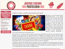 Tablet Screenshot of juegoscocinapasteleria.com
